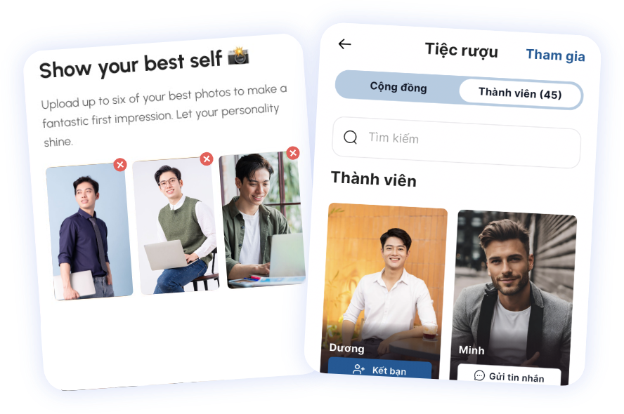 Điền đầy đủ thông tin hồ sơ cá nhân